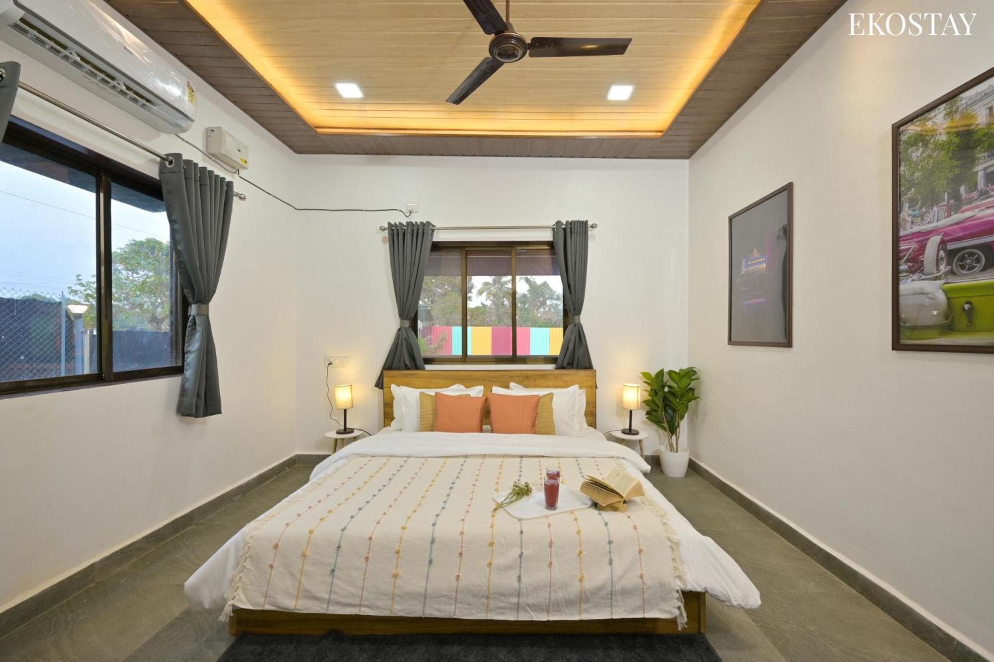 Ekostay - Blue Door Villa آليباغ المظهر الخارجي الصورة