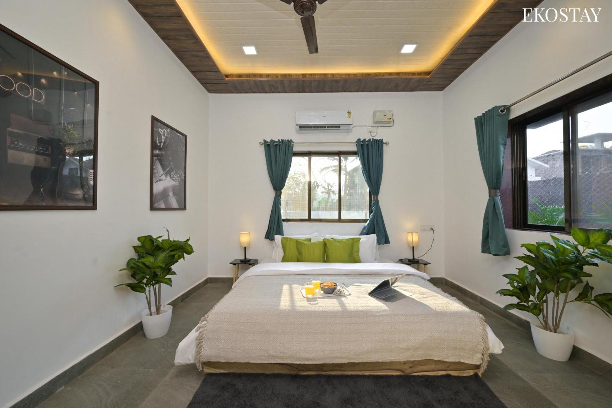 Ekostay - Blue Door Villa آليباغ المظهر الخارجي الصورة